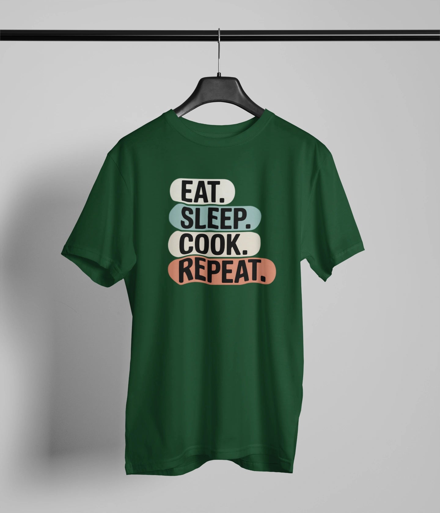 Eat sleep cook repeat. T-Shirt