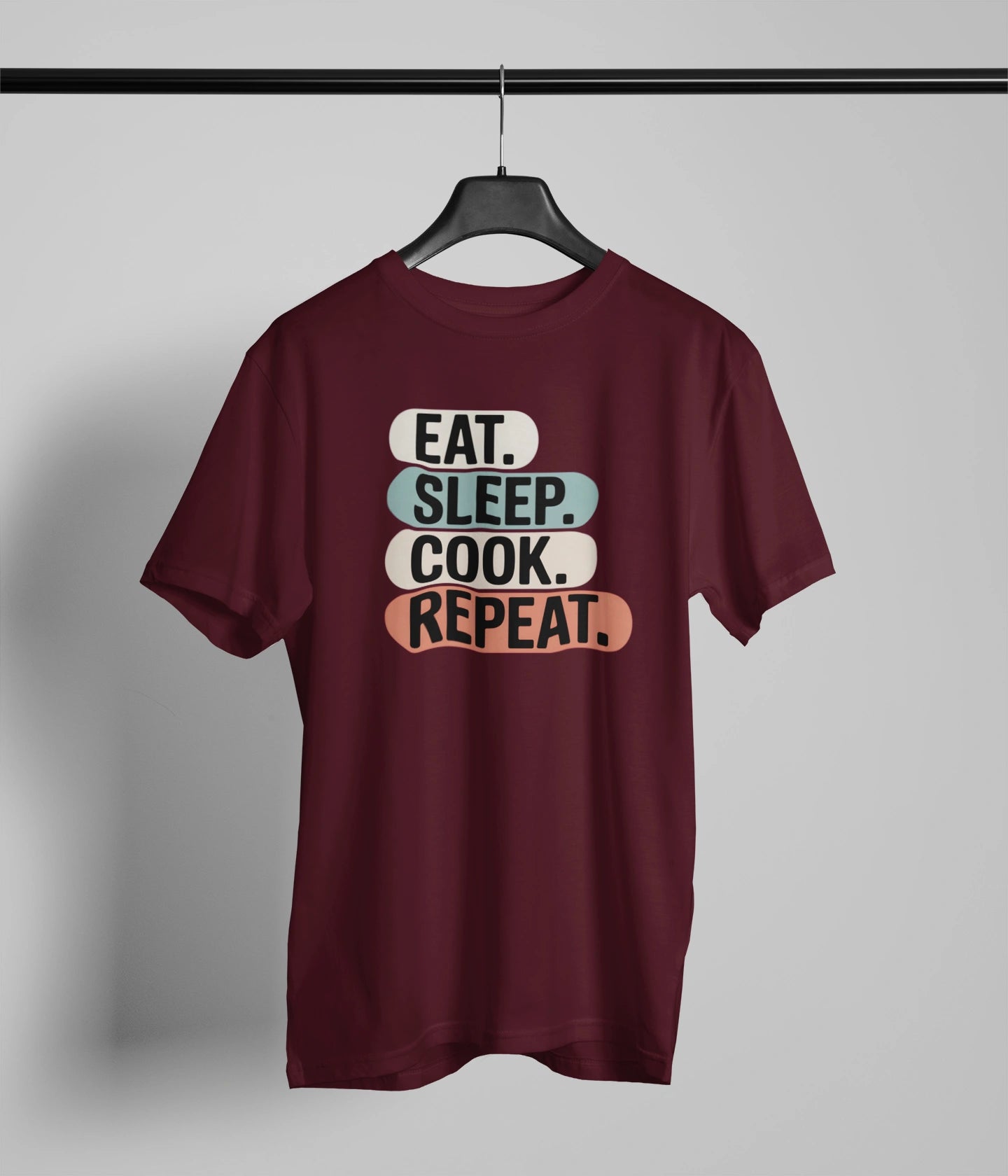 Eat sleep cook repeat. T-Shirt