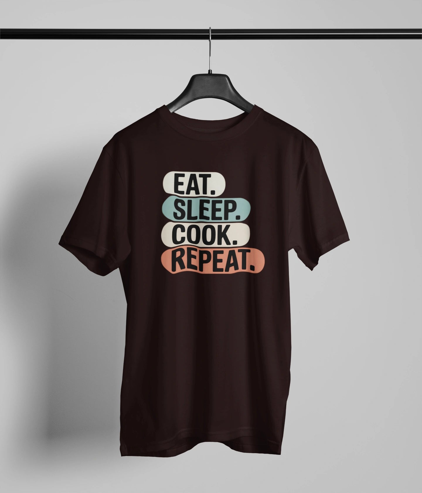 Eat sleep cook repeat. T-Shirt