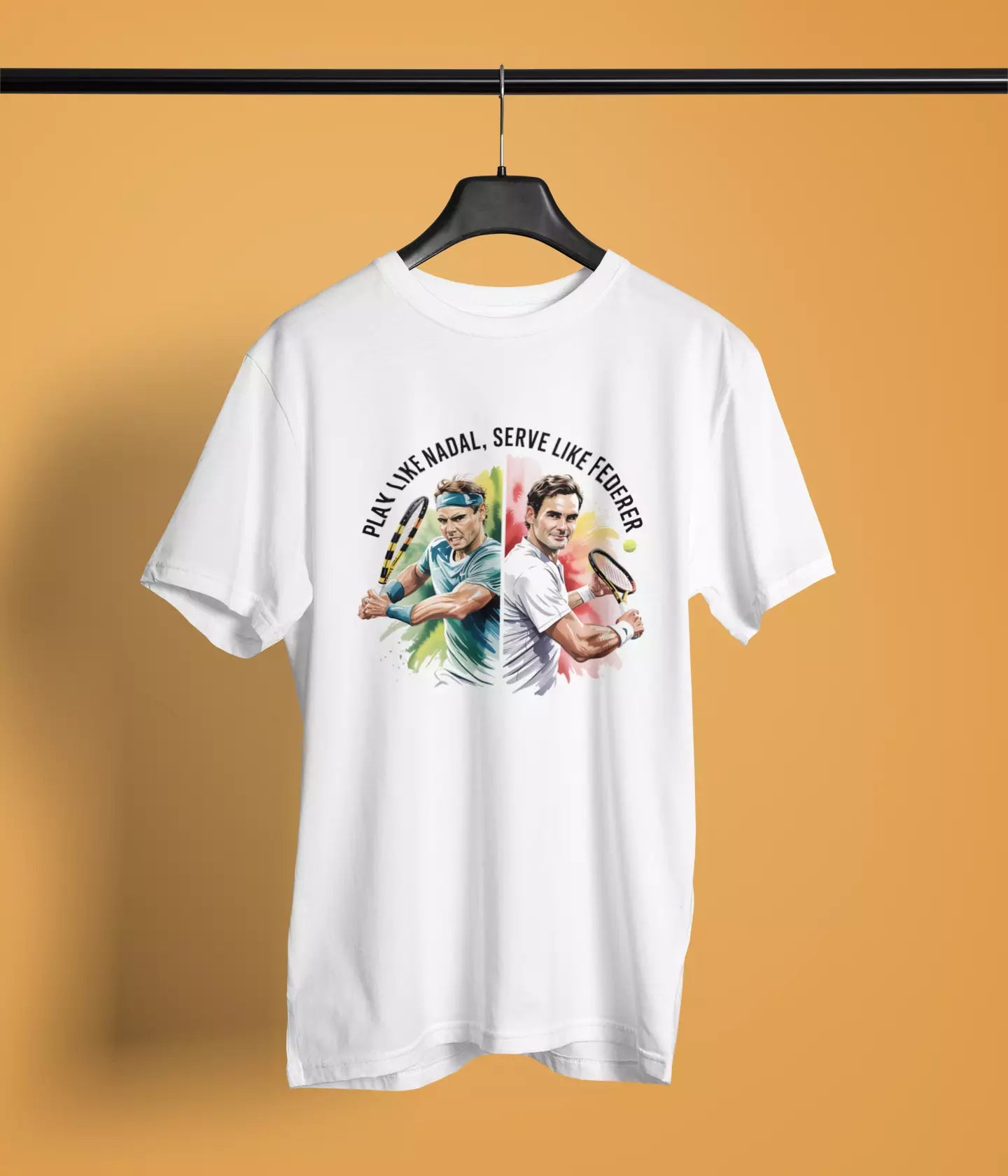 Play like Nadal , Serve like Federer - Tshirt