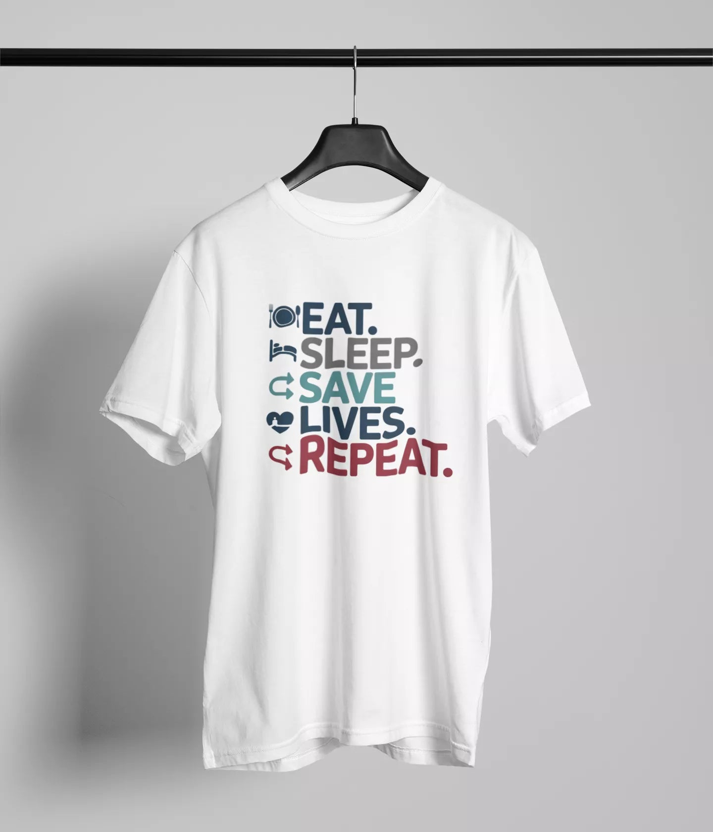 Eat sleep Save lives repeat Tshirt