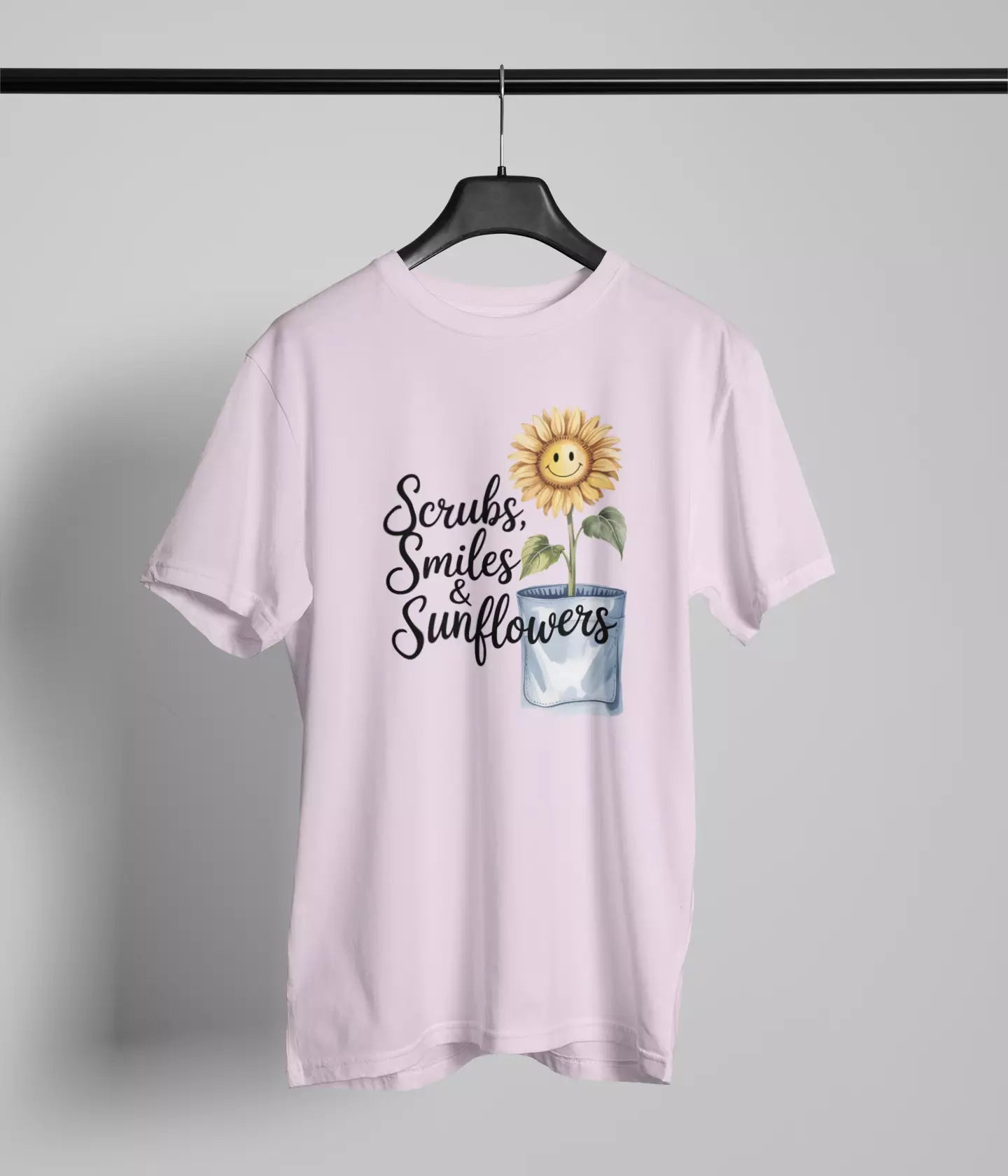 Scrubs smiles and sunflowers Tshirt