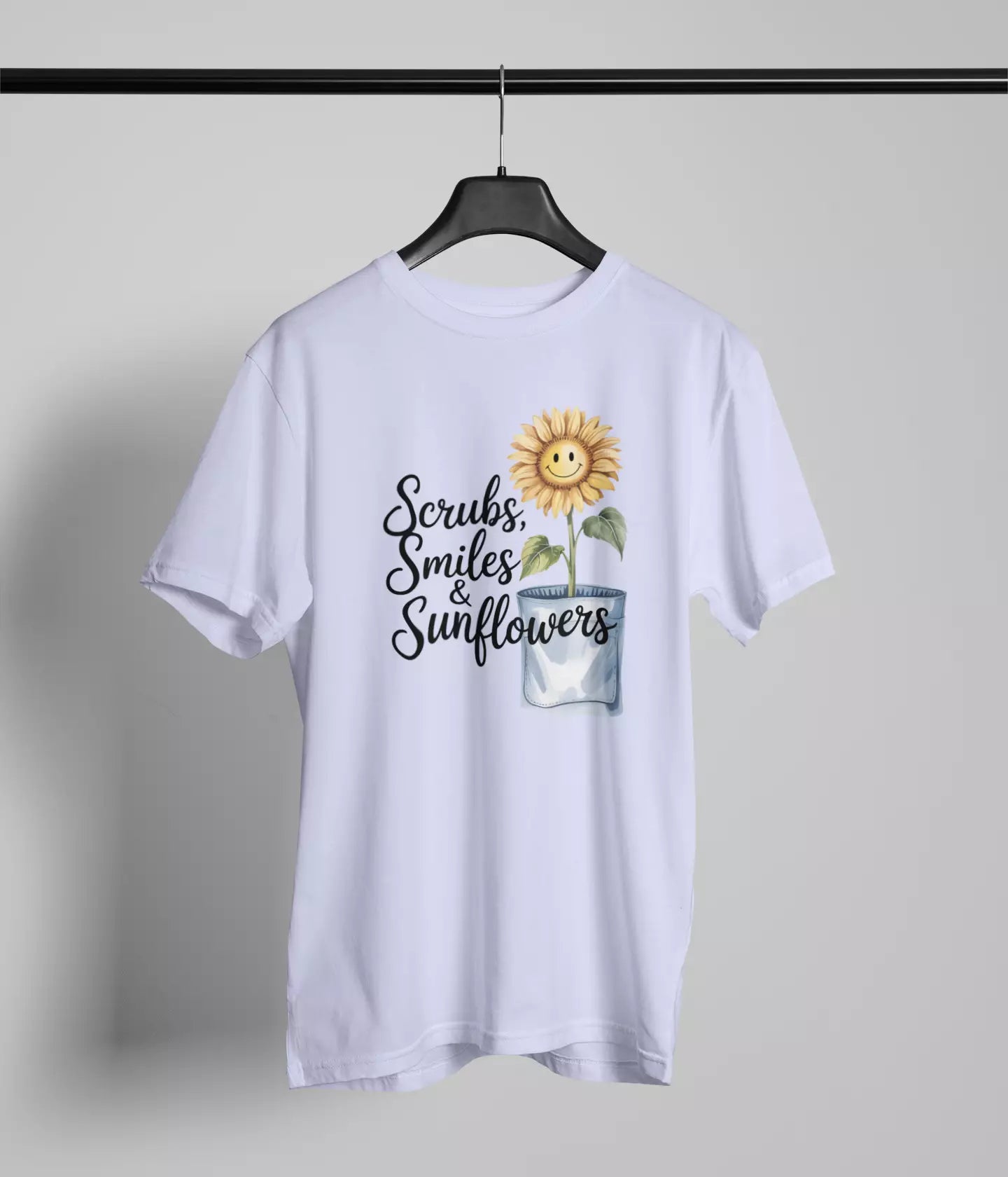 Scrubs smiles and sunflowers Tshirt