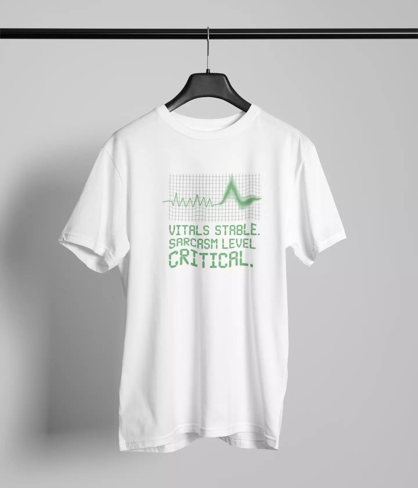 Vitals stable sarcasm level critical Tshirt