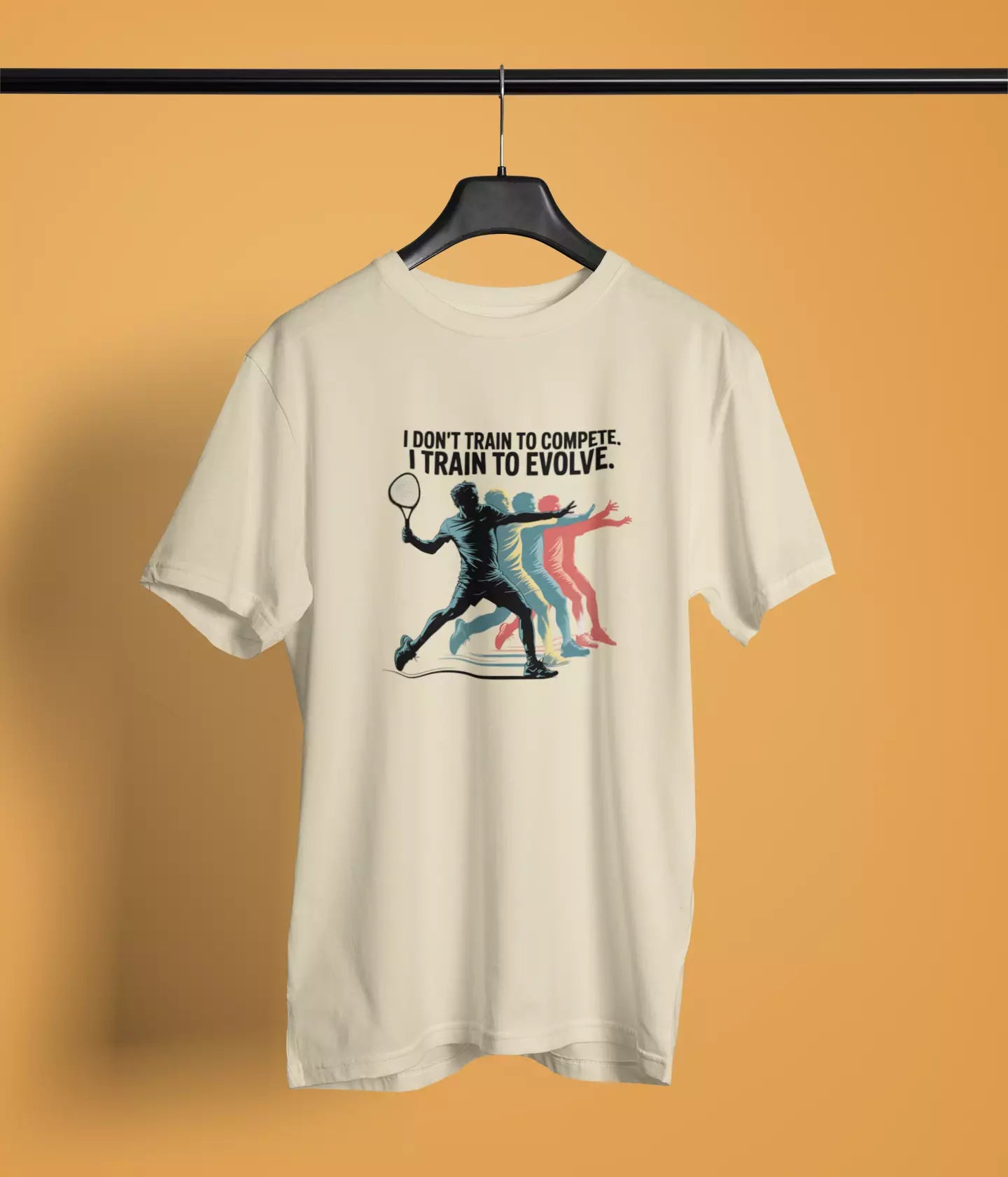 I dont train to compete, I train to evolve - Unisex Tshirt