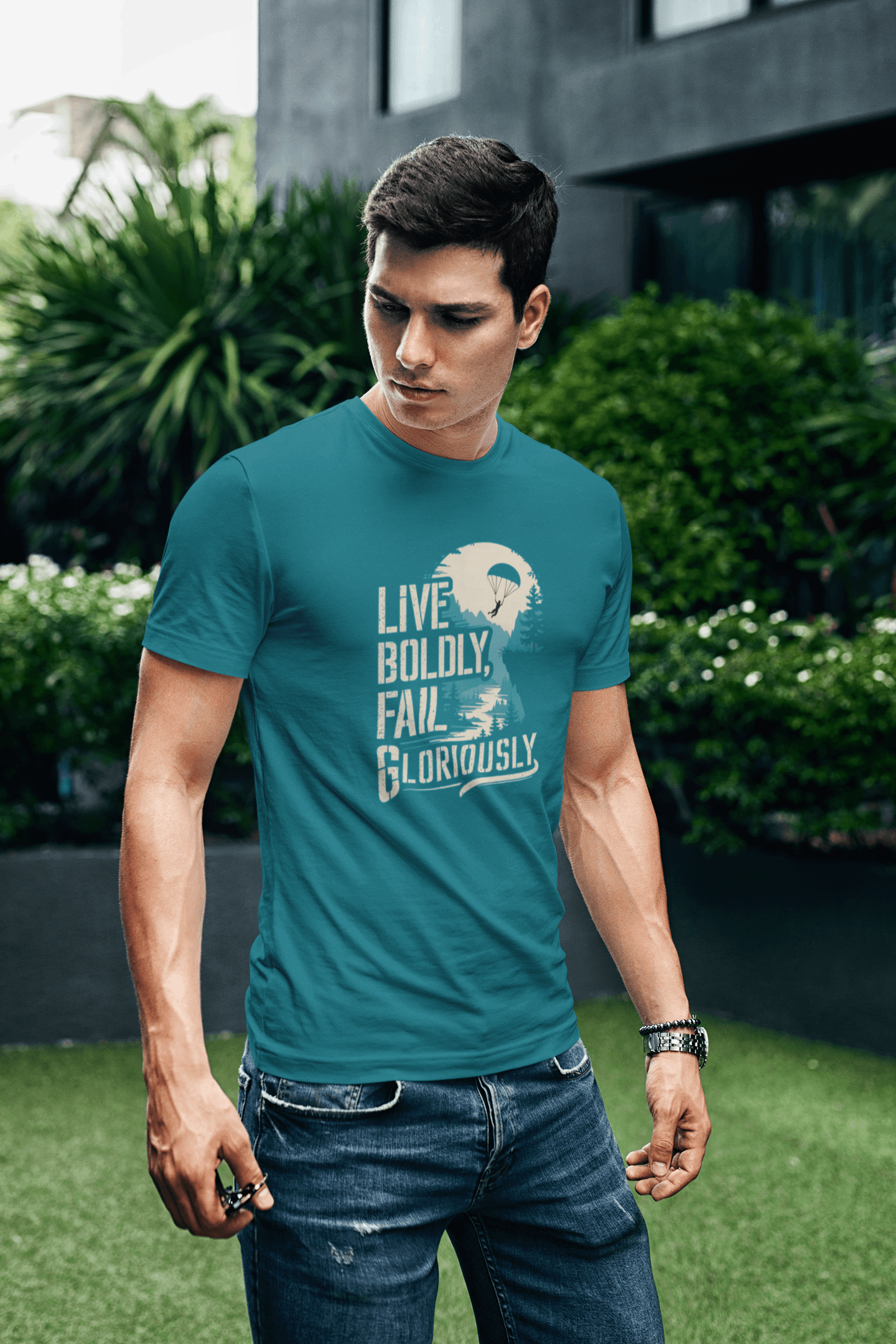 Live Boldly Fail Gloriously - Premium Unisex Tshirt