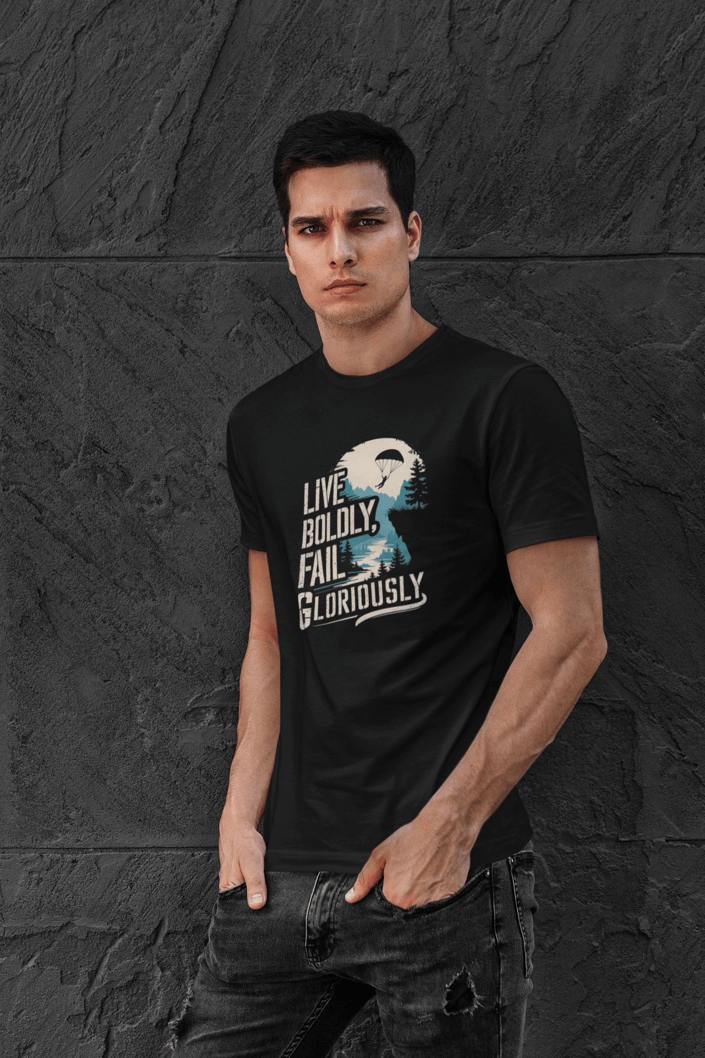 Live Boldly Fail Gloriously - Premium Unisex Tshirt