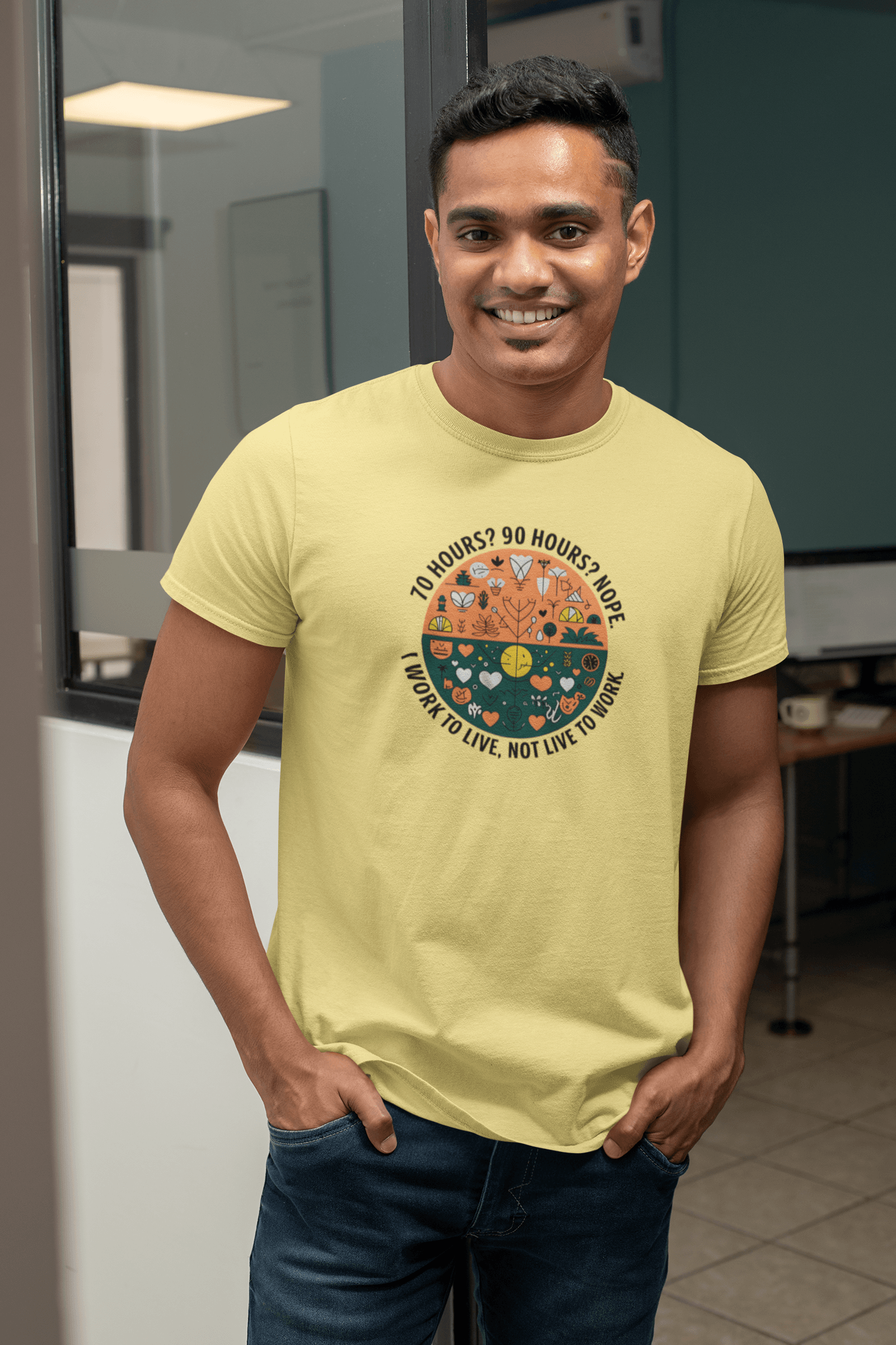 I Work To Live, Not Live To Work - Premium Unisex Tshirt
