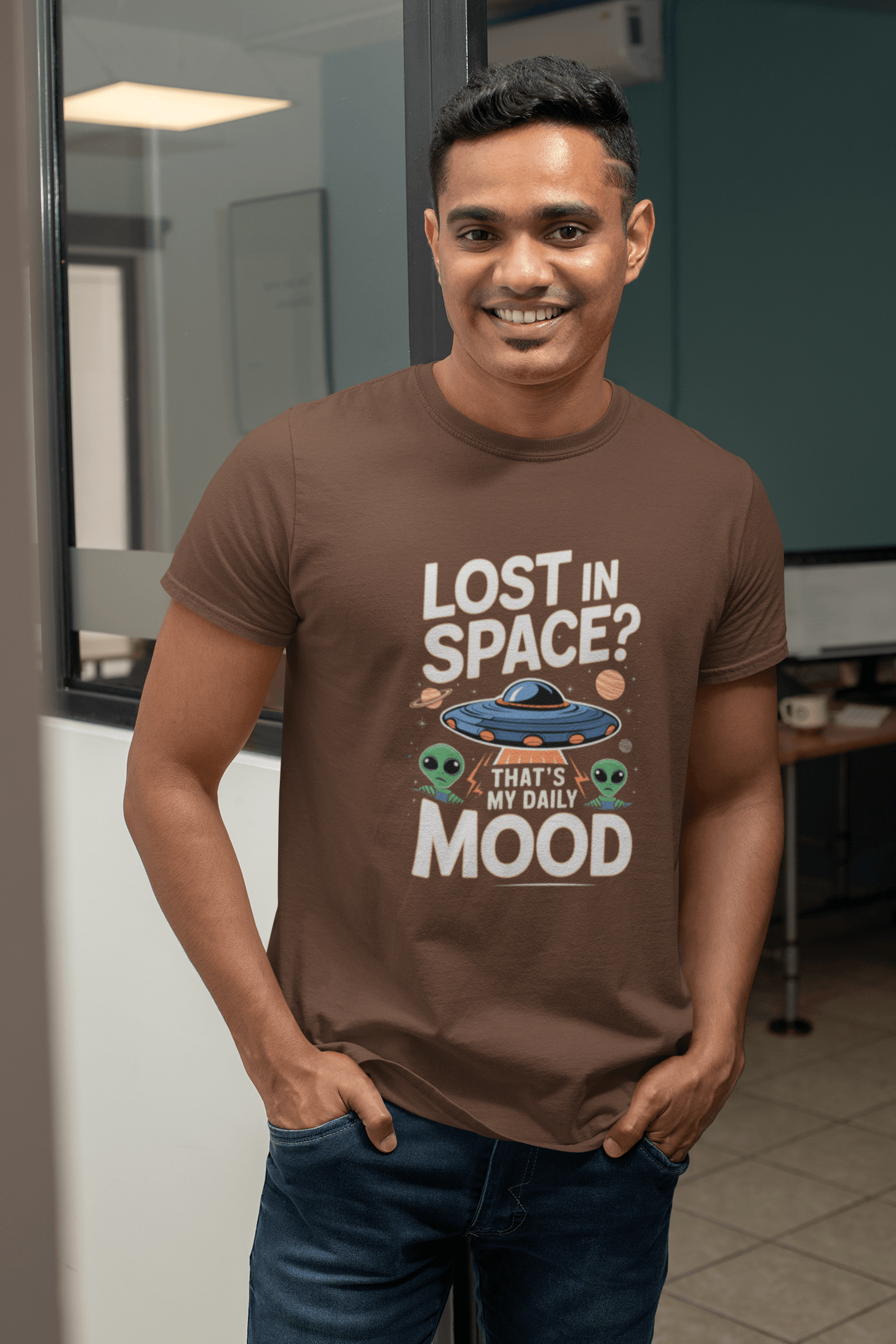 Lost In Space Its My Daily Mood - Premium Unisex Tshirt