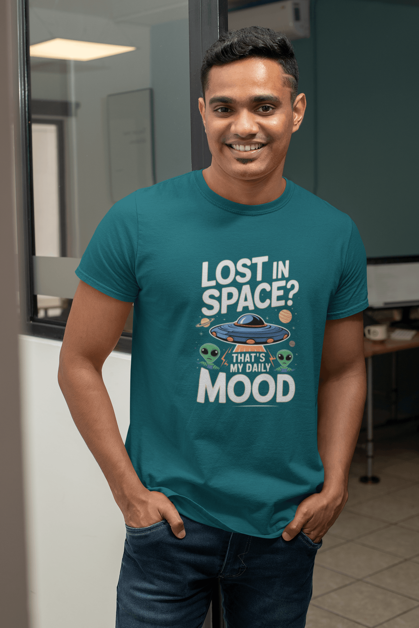 Lost In Space Its My Daily Mood - Premium Unisex Tshirt
