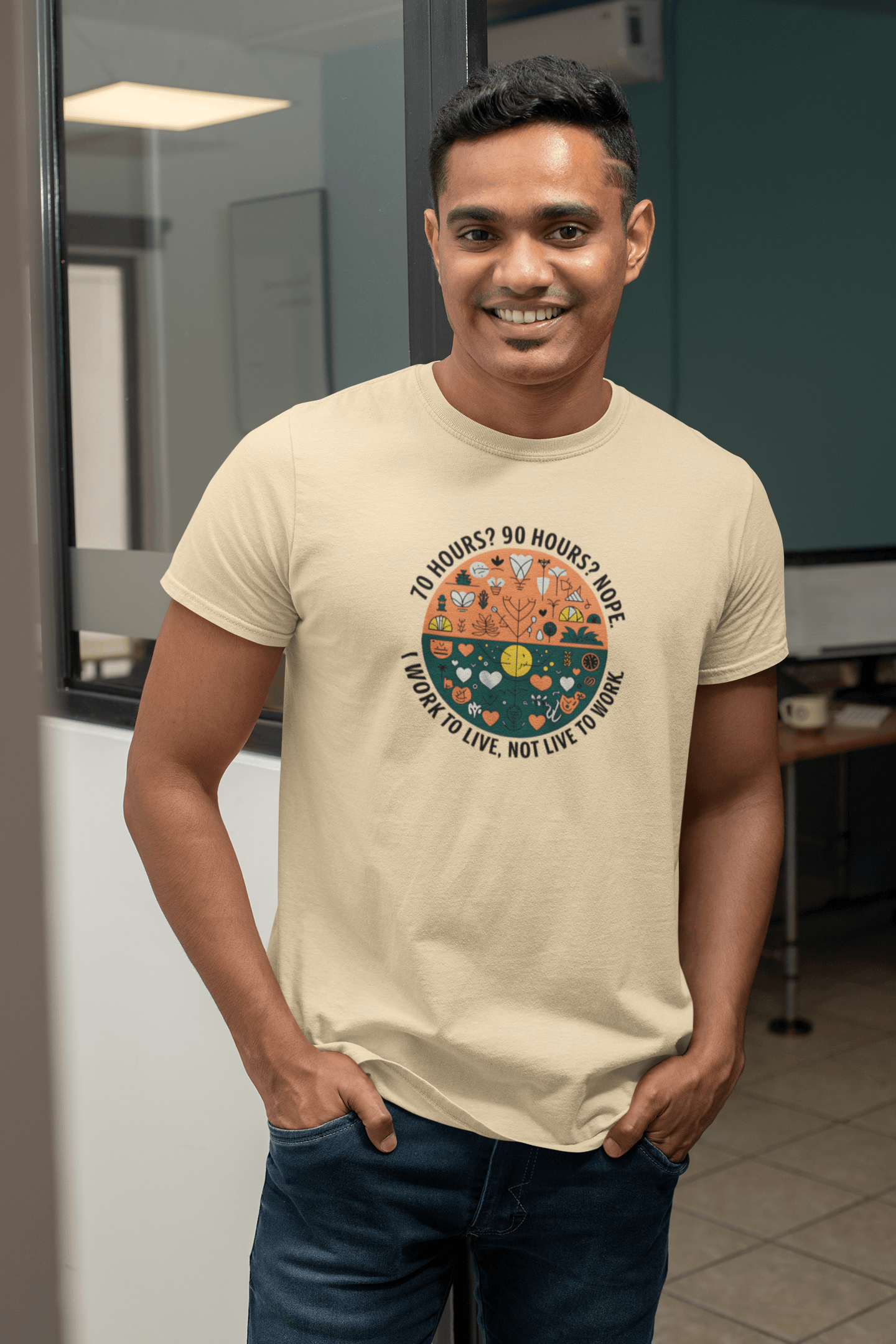 I Work To Live, Not Live To Work - Premium Unisex Tshirt