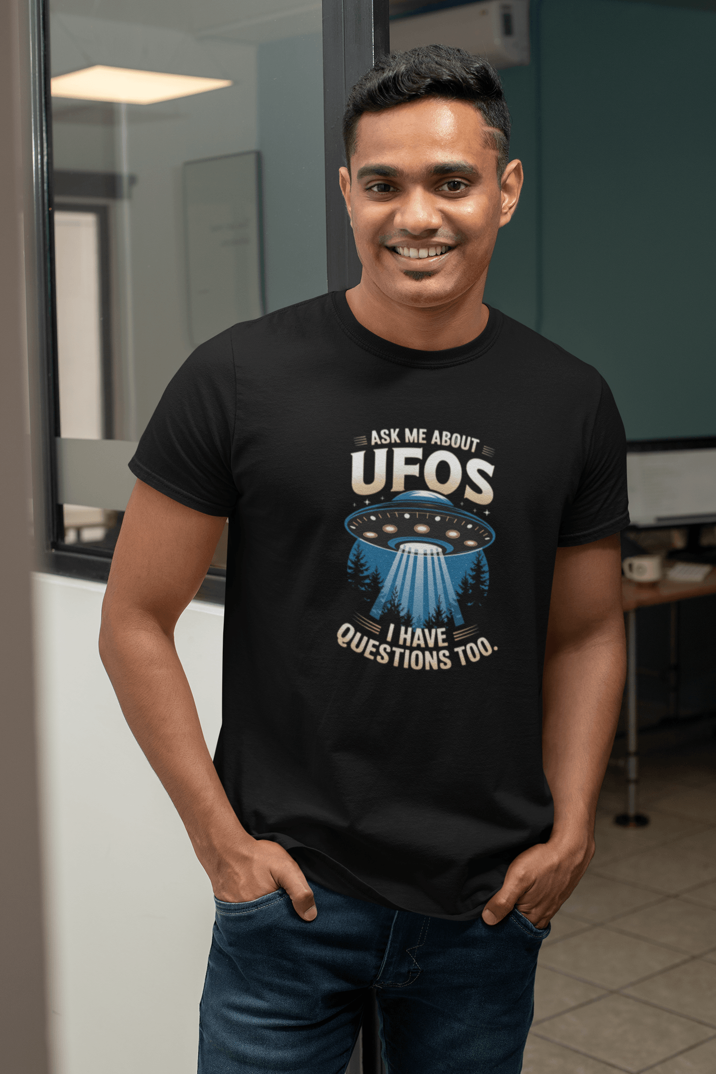 Ask Me About UFOs - Premium Unisex Tshirt