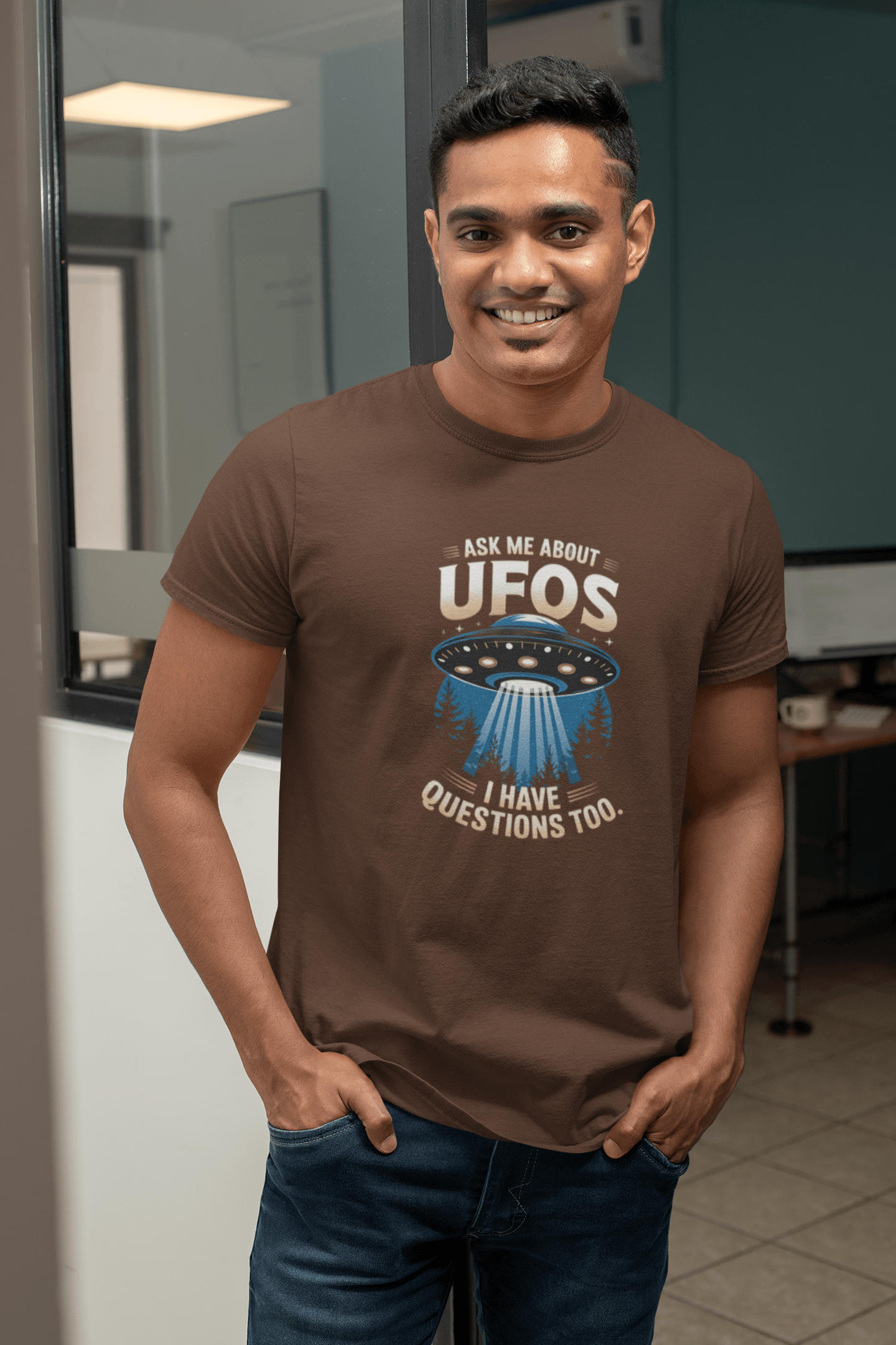 Ask Me About UFOs - Premium Unisex Tshirt