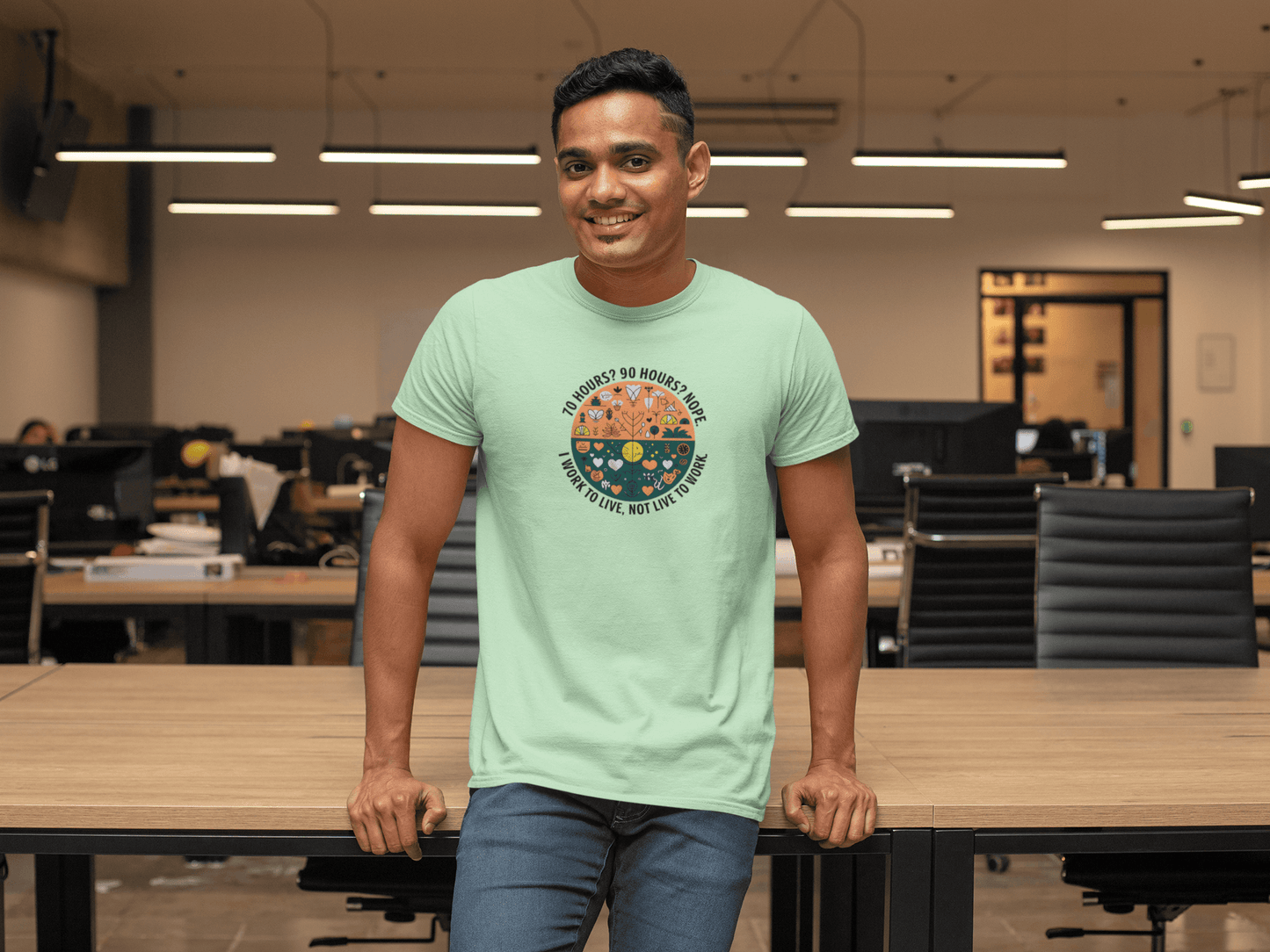 I Work To Live, Not Live To Work - Premium Unisex Tshirt