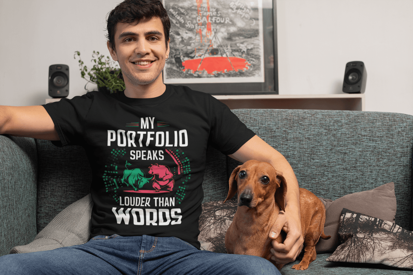 My Portfolio Speaks Louder Than Words - Premium Unisex Tshirt