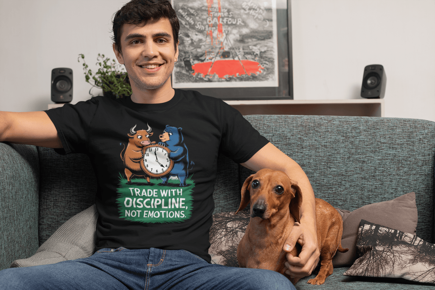 Trade With Discipline Not Emotions - Premium Unisex Tshirt