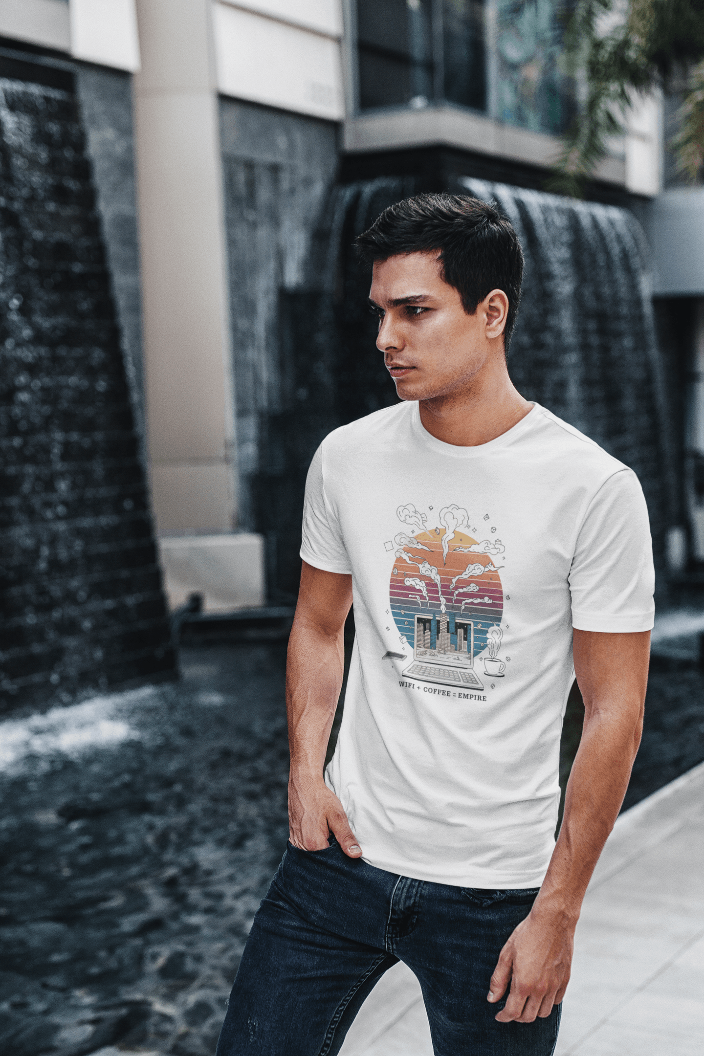 Wifi + Laptop = Empire - Premium Unisex Tshirt