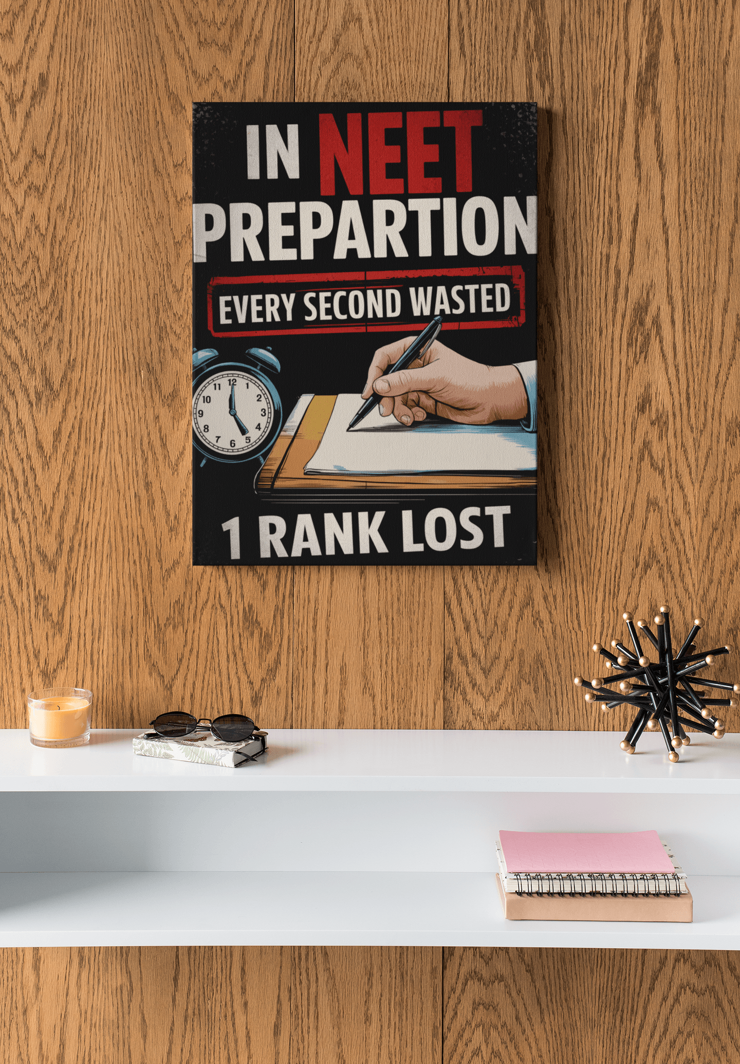 Every Second Matters - NEET Poster with self adhesive strips