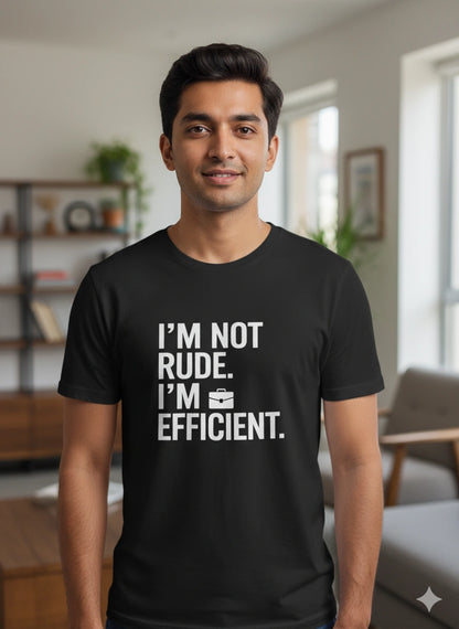 I am not rude I'm efficient Tshirt