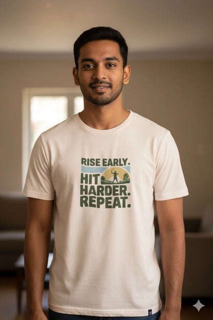 Rise early. Hit harder - Unisex Tshirt