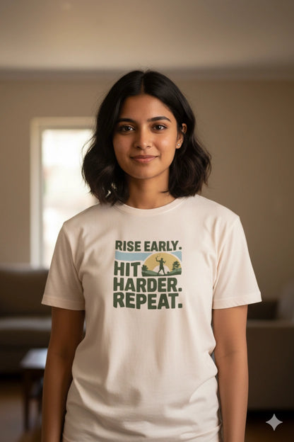 Rise early. Hit harder - Unisex Tshirt