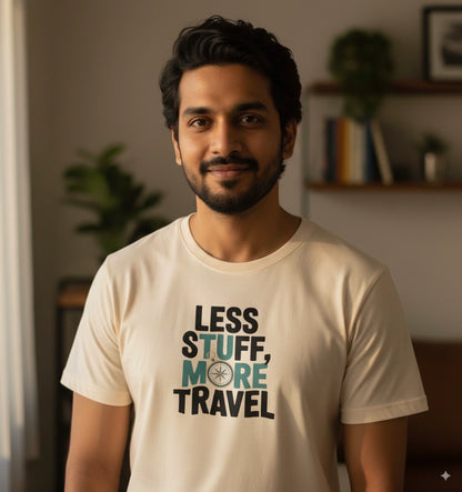 Less stuff more travel  T-Shirt