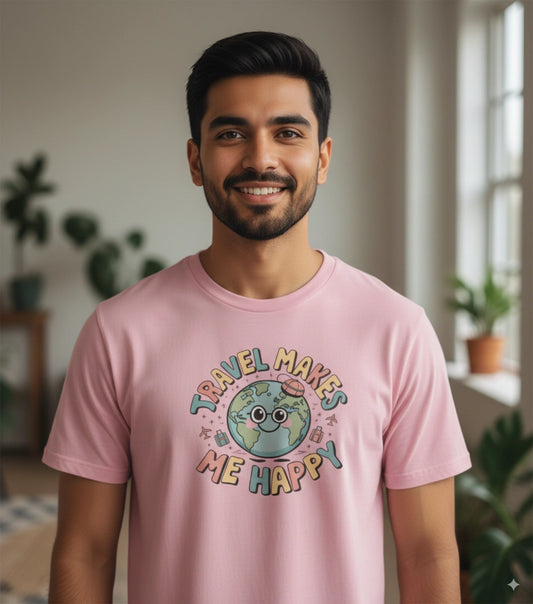 Travel makes me happy T-Shirt