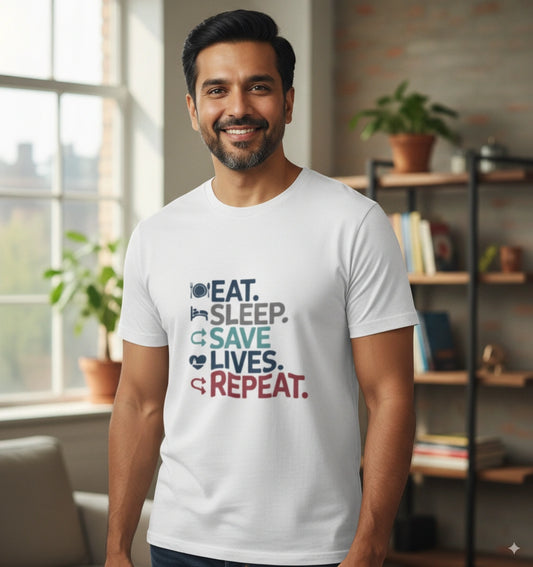 Eat sleep Save lives repeat Tshirt