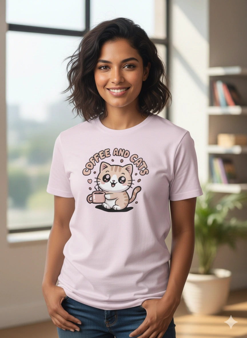 Coffee and cats  T-Shirt