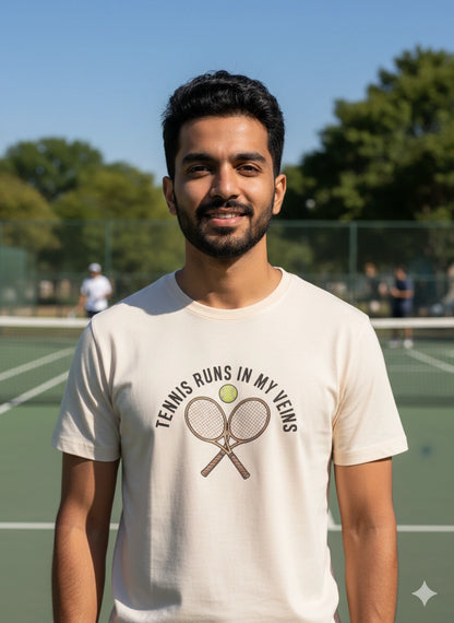 Tennis runs in my veins - Tshirt