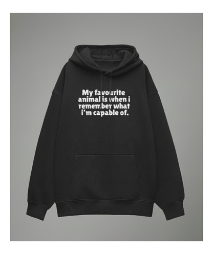 My favourite Animal - Unisex Oversized Hoodie