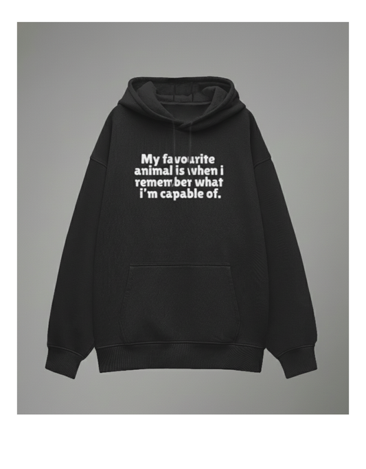 My favourite Animal - Unisex Oversized Hoodie
