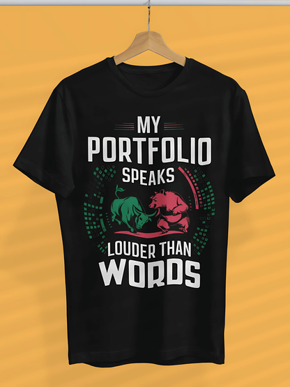 My Portfolio Speaks Louder Than Words - Premium Unisex Tshirt