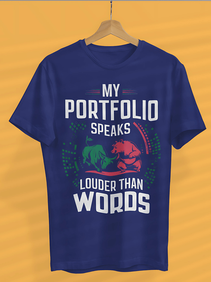 My Portfolio Speaks Louder Than Words - Premium Unisex Tshirt