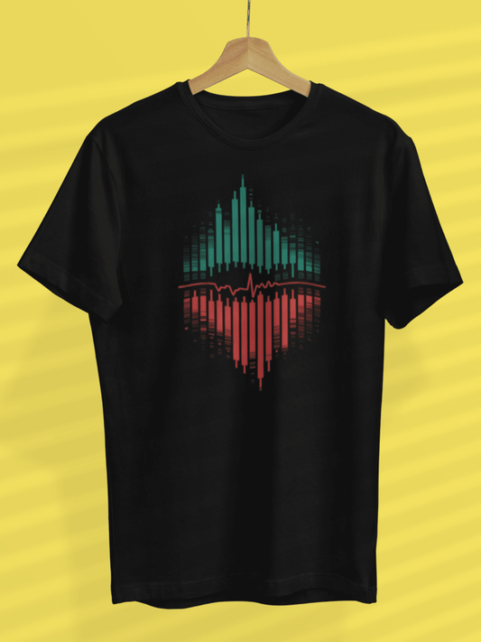 Candlesticks Heartbeat - Premium Unisex Tshirt