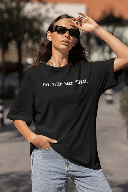 Eat Sleep NEET Repeat - Premium Oversized Unisex Tshirt