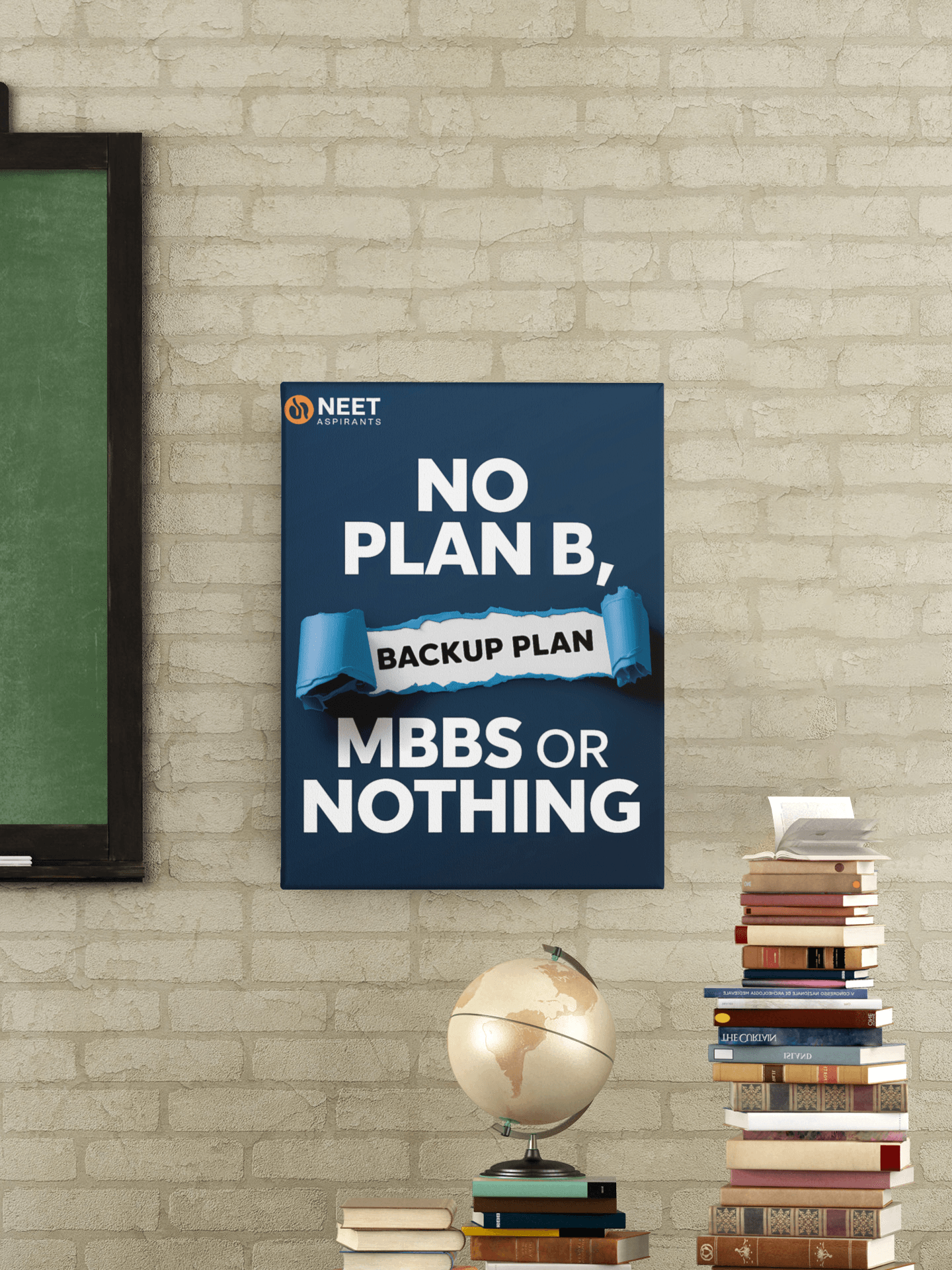 No Plan B - NEET Poster with self adhesive strips