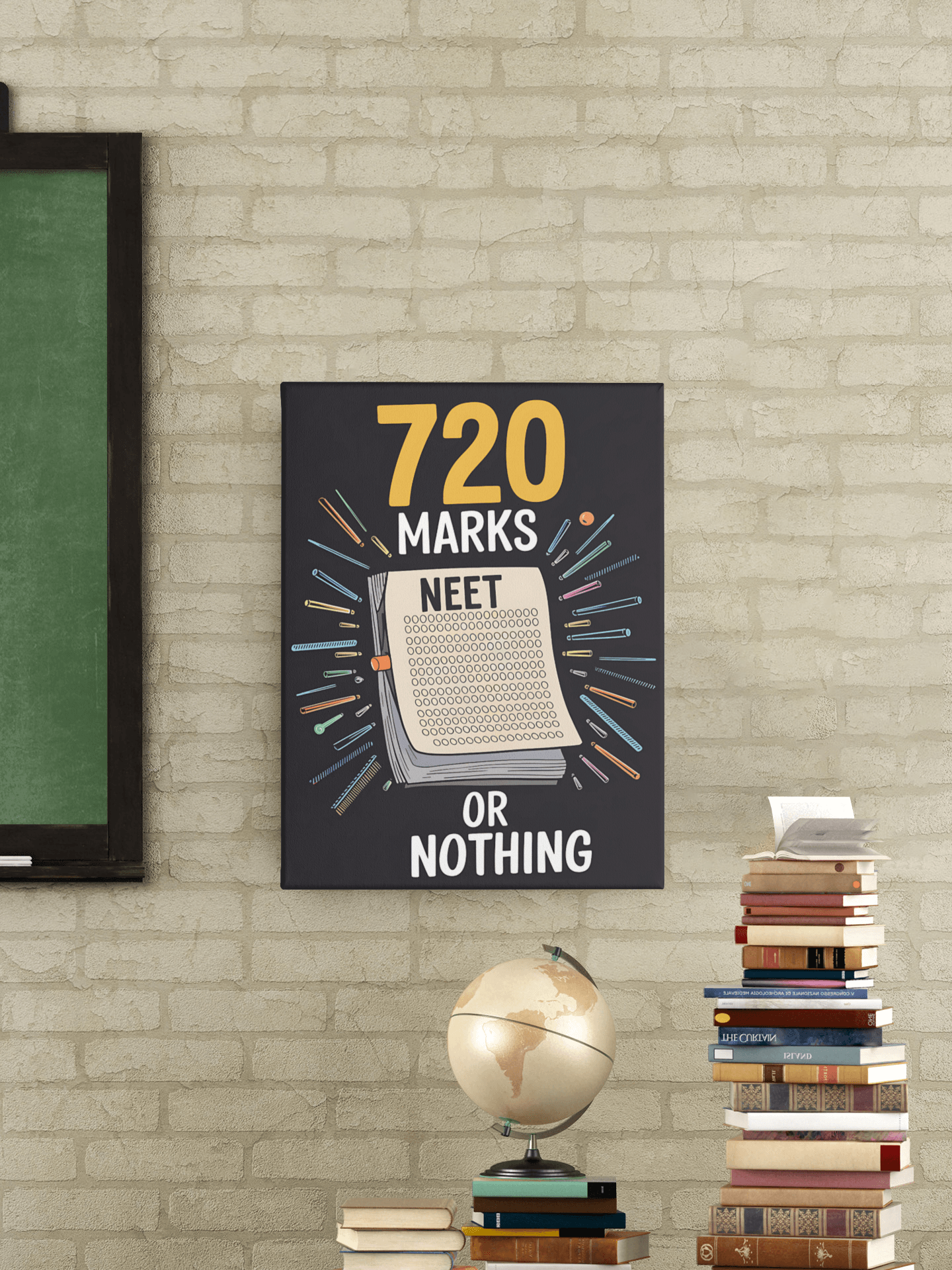 720 Marks Or Nothing - NEET Poster with self adhesive strips