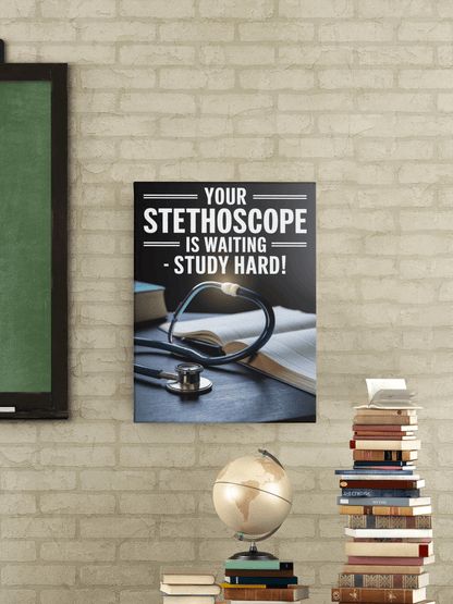 Your Sthethoscope Is Waiting -  NEET Poster with self adhesive strips