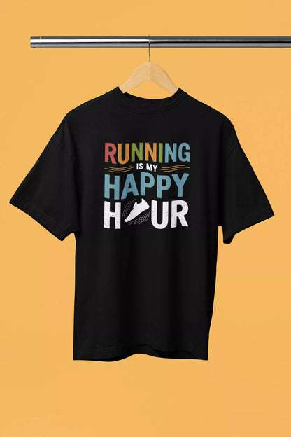 Running Is My Happy Hour - Premium Unisex Tshirt