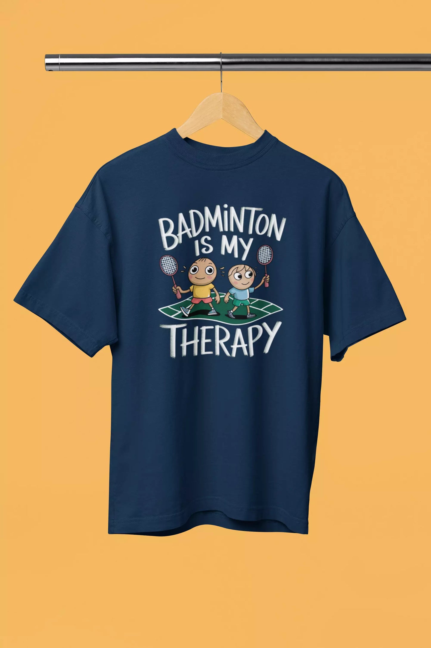 Badminton is my therapy - unisex Tshirt