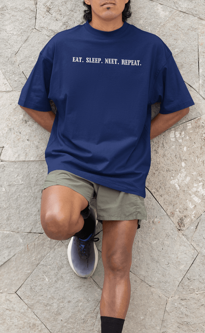 Eat Sleep NEET Repeat - Premium Oversized Unisex Tshirt