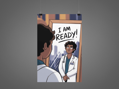 I Am Ready - NEET Poster with self adhesive strips