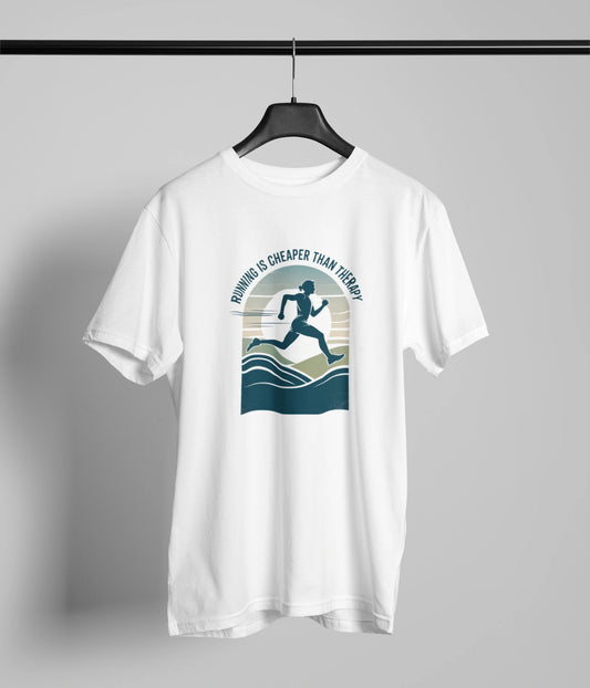 Running is cheaper than therapy Tshirt