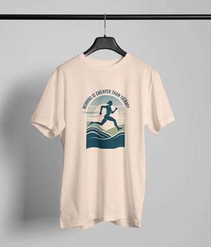 Running is cheaper than therapy Tshirt