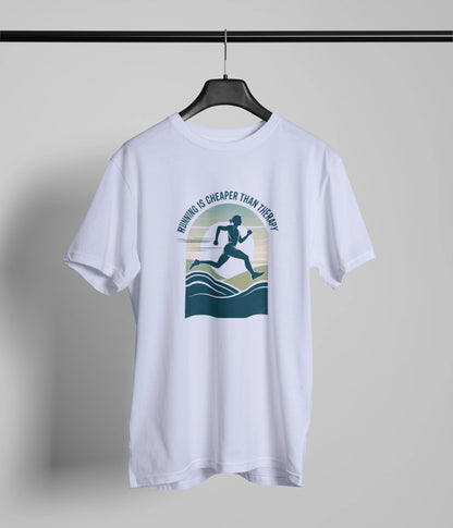Running is cheaper than therapy Tshirt