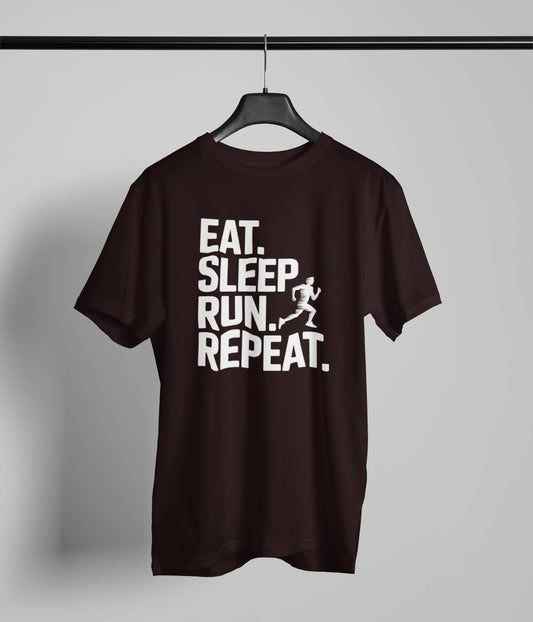 Eat sleep run repeat W tshirt