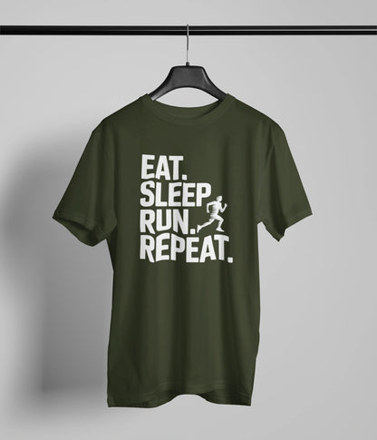 Eat sleep run repeat W tshirt