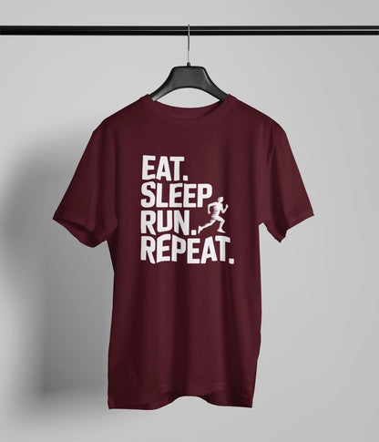Eat sleep run repeat W tshirt