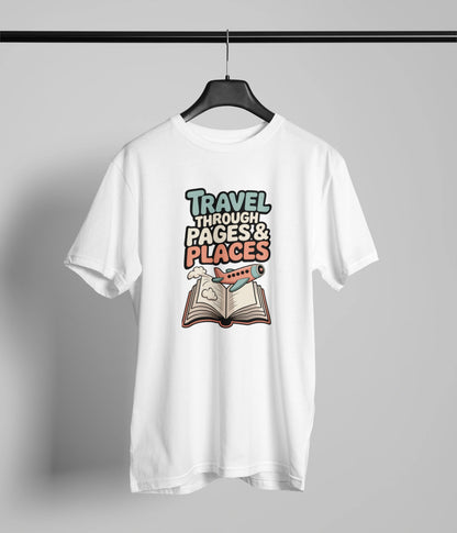 Travel through pages & places T-Shirt